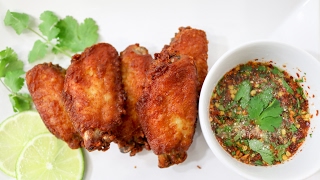 Thai Style Chicken Wings ไก่ทอดน้ำปลา  Episode 144 [upl. by Sallee]