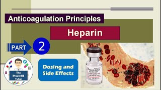 Heparin Anticoagulation Principles  Part 2 Dosing and Side Effects [upl. by Suivatna]