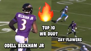 Odell Beckham Jr amp Zay Flowers GO OFF 🔥😳 Ravens Vs Lions 2023 highlights [upl. by Yaner153]