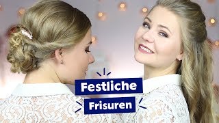 Festliche Frisuren selber machen I DominoKati [upl. by Engenia70]