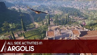 Assassins Creed Odyssey  All side activities in Argolis [upl. by Aerona836]