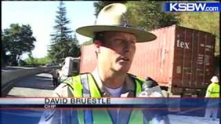 Beer Truck Blocks Lanes On Highway 17 [upl. by Jacquelynn]