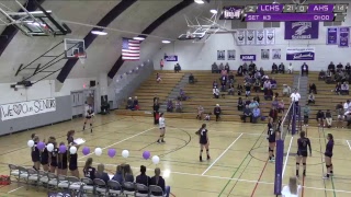 Anacortes High School LiveVarsity Volleyball v LyndenChristian 102417 [upl. by Besnard]