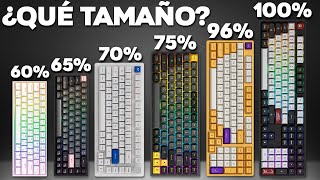 ¿Qué TAMAÑO Elegir Para Tu TECLADO MECÁNICO 100 TKL 75 65 60 [upl. by Elyrpa]