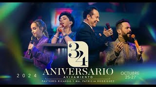 🎉Aniversario  34 Avivamiento 🎉 Domingo 27 de octubre de 2024  Servicio en vivo [upl. by Notelrahc263]