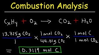 Introduction to Combustion Analysis Empirical Formula amp Molecular Formula Problems [upl. by Chaves]