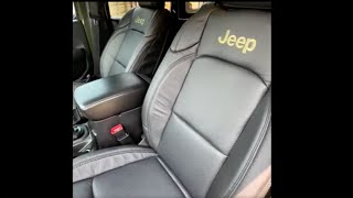 Katzkin Custom Jeep Wrangler JLU 80th Anniversary Leather Seats Review [upl. by Celestyna]