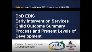 EDIS Early Intervention Services Documenting PLODCOS [upl. by Akemed561]