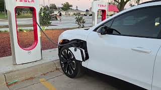 Supercharging a GM Blazer EV using NACS and A2Z adapter on a Tesla V3 [upl. by Adelpho]