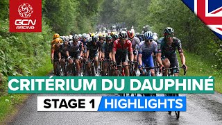 The Breakaway Fights Hard For The Win  Critérium Du Dauphiné 2023 Highlights  Stage 1 [upl. by Buff]