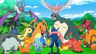 Ashs Pokemon RETURNS  Ash  Infernape amp Gary vs Moltres  Pokemon Journeys Episode 68【AMV】 [upl. by Chaille]