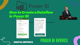 Power BI Create A Dataflow [upl. by Llerrac766]