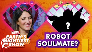 The Good Place’s D’Arcy Carden Finds Her Robot Soulmate  Earth’s Mightiest Show [upl. by Akcirret887]