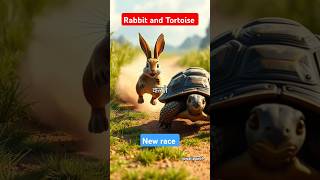 Rabbit and Tortoise 🤣new story 😂खरगोश और कछुए  rabbit tortoise stories forest funny laugh [upl. by Natloz]