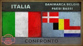 ITALIA vs DANIMARCA BELGIO PAESI BASSI  Confronto Militare 2018 [upl. by Edveh]