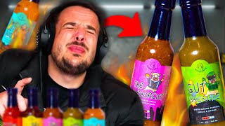 DONT LAUGH HOT SAUCE CHALLENGE [upl. by Yaffit]