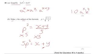 GCSE 91 Maths Exam Style Questions KS3 Maths GCSE AQA OCR PEAR EDEXCEL IGCSE Maths gcse gcsemaths [upl. by Asiuqram]