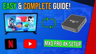 MXQ Pro 4K Android TV Box How to Setup with your TV Unboxing amp Review [upl. by Alinna]