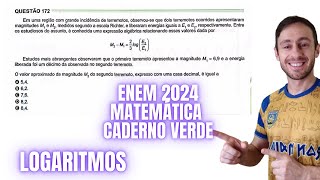 ENEM 2024 MATEMÁTICA EM UMA REGIÃO COM GRANDE INSCIDÊNCIA DE TERREMOTOS OBSERVOU SE QUE [upl. by Oigimer]