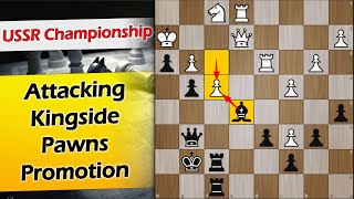 Attacking Kingside Pawns Promotion  Nenarokov vs Romanovsky 1927 [upl. by Gwennie]