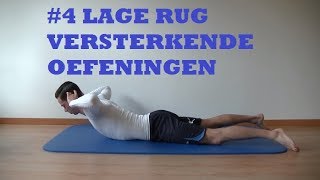 4 Lage Rug Versterkende Oefeningen [upl. by Jonis]