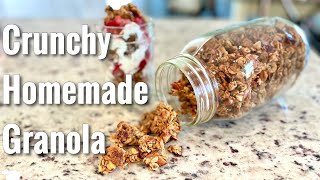 Best Homemade Granola  How to Make Crispy Granola  How to Make Granola for Yogurt Parfait [upl. by Finnie818]