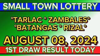 STL 1ST DRAW TARLAC ZAMBALES BATANGAS AT RIZAL RESULT TODAY AUGUST 06 2024 stlrizal stltarlac [upl. by Esenahs]