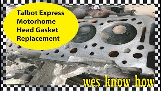 Talbot Express Motorhome Head Gasket Change [upl. by Yeleak450]