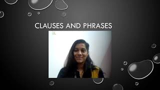 Video lecture on Clauses and Phrases Dr Nishitha Introduction to Language Studies ILS [upl. by Loftus]