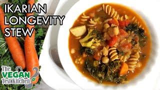 IKARIAN Longevity Stew  WFPB RECIPE  Blue Zones Diet  The Vegan Test Kitchen [upl. by Nnaylloh]