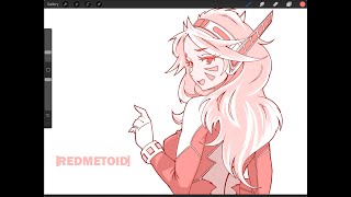 My Sketchbook Timelapse Anime sketch  p19  Digital [upl. by Bellina]