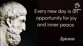 Epicurus the philosopher of happiness20quotes to live happily [upl. by Sisi521]