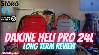 Dakine Heli Pro 24 backpack long term review Avalanche Pack onecutmedia [upl. by Githens888]