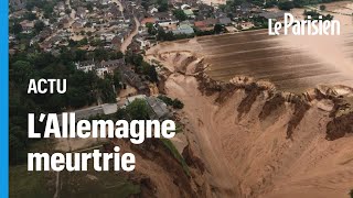 Glissement de terrain inondations  lAllemagne et la Belgique meurtries [upl. by Pauline523]