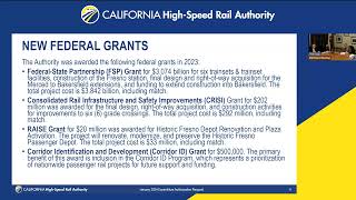 California HighSpeed Rail Board of Directors Meeting January 18 2024 [upl. by Winn950]