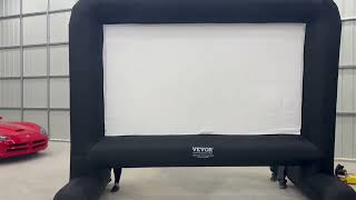 Unboxing amp Review  VEVOR Inflatable 16 FT Movie Screen [upl. by Inalej]