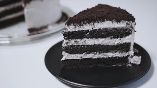 Oreo Cake Recipe 오레오 케이크 만들기  한세 [upl. by Ehtyde48]