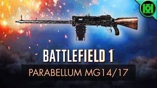 Battlefield 1 Parabellum MG1417 Review Weapon Guide  New BF1 DLC Weapons  BF1 PS4 Gameplay [upl. by Jandel]