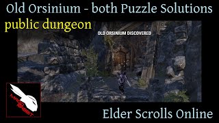 Old Orsinium Puzzle Solutions Wrothgar DLC Elder Scrolls Online  Public Dungeon [upl. by Lizned]