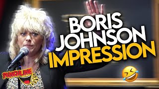 Boris Johnson  Stand Up Comedy  Nerine Skinner [upl. by Lonne955]