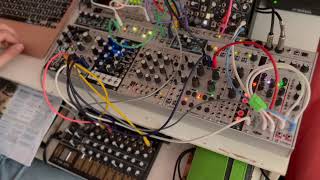 Glitchy house eurorack jam with 0ctrl Plaits desmodus versio and more [upl. by Aleakam]