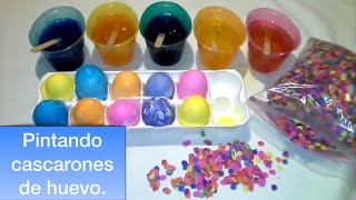 Como pintar cascarones de huevo para pascua 🎊 Easter confetti eggs [upl. by Eicaj127]