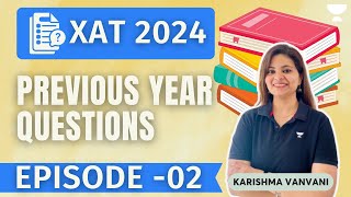 XAT 2024  XAT Previous Year Question Paper  XAT VARC  EP02  Karishma Vanvani xat2024 [upl. by Busiek459]