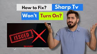 Sharp TV Wont Turn On How to Fix  Fixes when Sharp TV with Black Screen and Wont Turn On [upl. by Kolodgie]