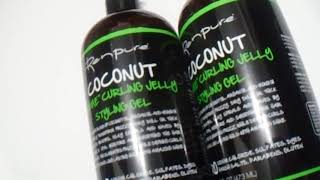 Renpure Coconut Creme Curling Jelly Styling Gel 16 Ounce review [upl. by Ekle190]