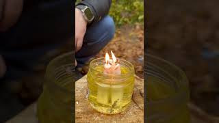 DualPurpose DIY with Oil and Candle Light and Portable Stove [upl. by Auliffe]