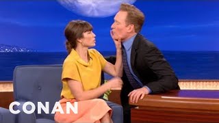 Flirt Fight Jessica Biel vs Conan OBrien  CONAN on TBS [upl. by Nosredna]