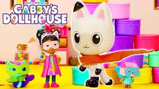 🦸‍♂️ Super Pandy Paws DIY Mask  Cape🦸‍♀  GABBYS DOLLHOUSE TOY PLAY ADVENTURES [upl. by Rona]