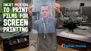 The inkjet printers I use to print films for screen printing [upl. by Nivlad]