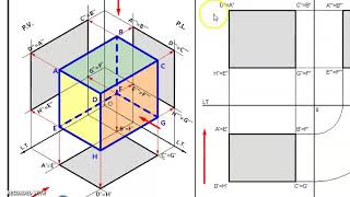 Inserire le lettere in proiezione ortogonale il parallelepipedo [upl. by Ettelocin]